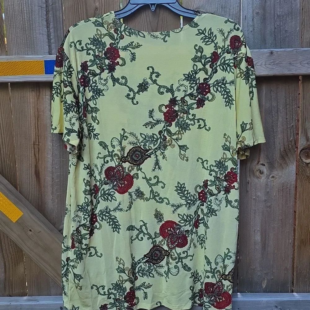Yellow Floral Top - Picture 3 of 3